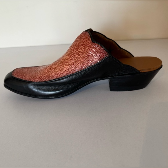 J. B. Hill Mule Salmon Stingray Kangaroo Mule Size 8B - Picture 10 of 13